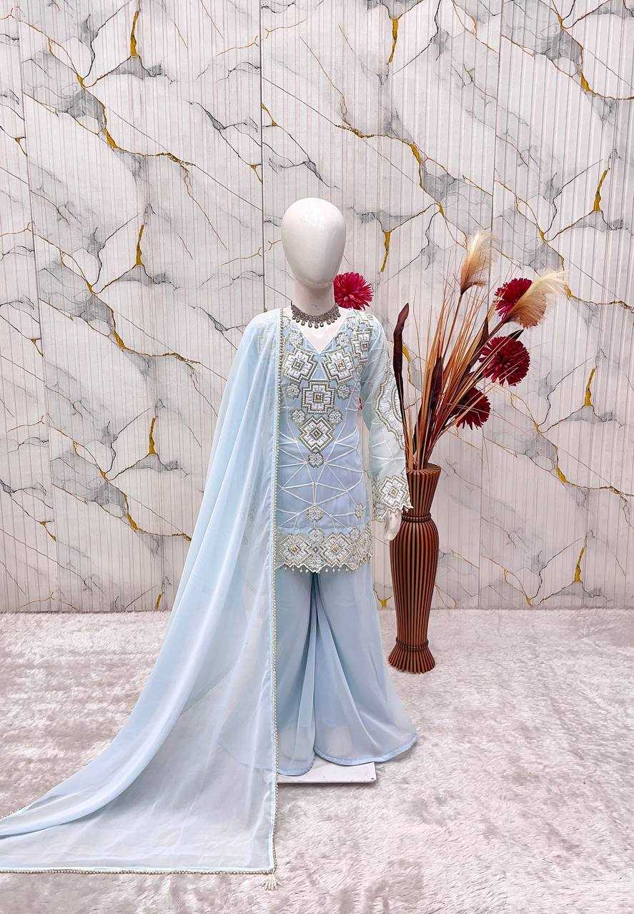 YNF Wholesale Faux Georgette Kids Top & Pant RIN234 247 | Surat Manufacturer