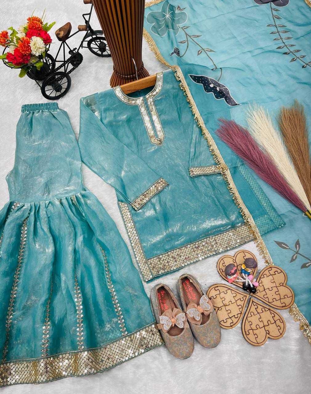YNF Wholesale FENDY Kids Sharara RIN234 246 | Surat Manufacturer