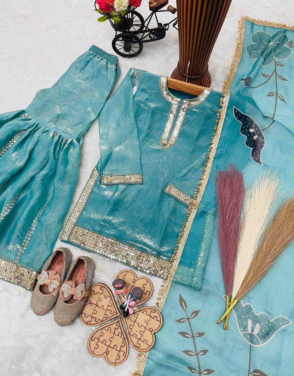 YNF Wholesale FENDY Kids Sharara RIN234 246 | Surat Manufacturer