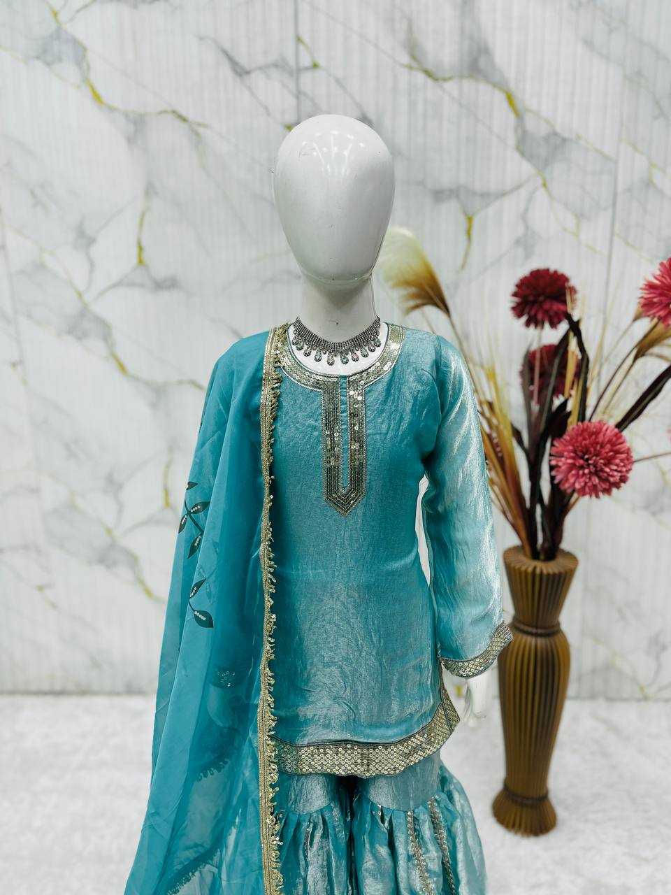 YNF Wholesale FENDY Kids Sharara RIN234 246 | Surat Manufacturer