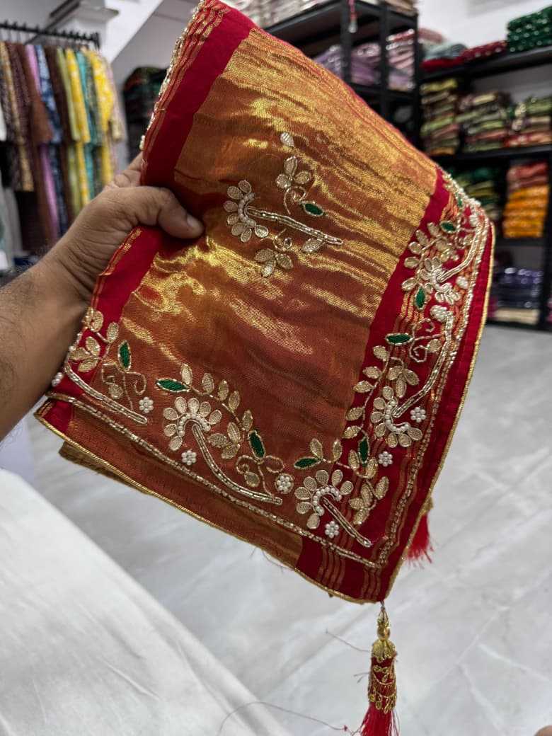 Ynf Gajji Silk  Sarees Bollywood Collections Festive Collections Wholesale Gota Patti Sarees Silk Sarees Ankita Lokhande Collections Manufacturer - YNF Online