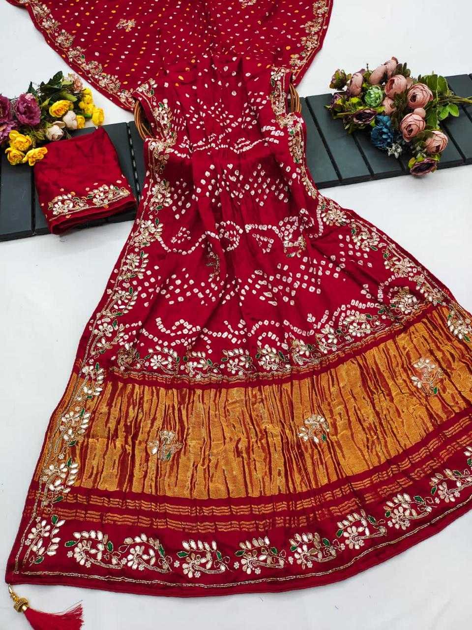 YNF Wholesale Gajji Silk Bandhani Bandhej Sarees KESH576 333 | Surat Manufacturer