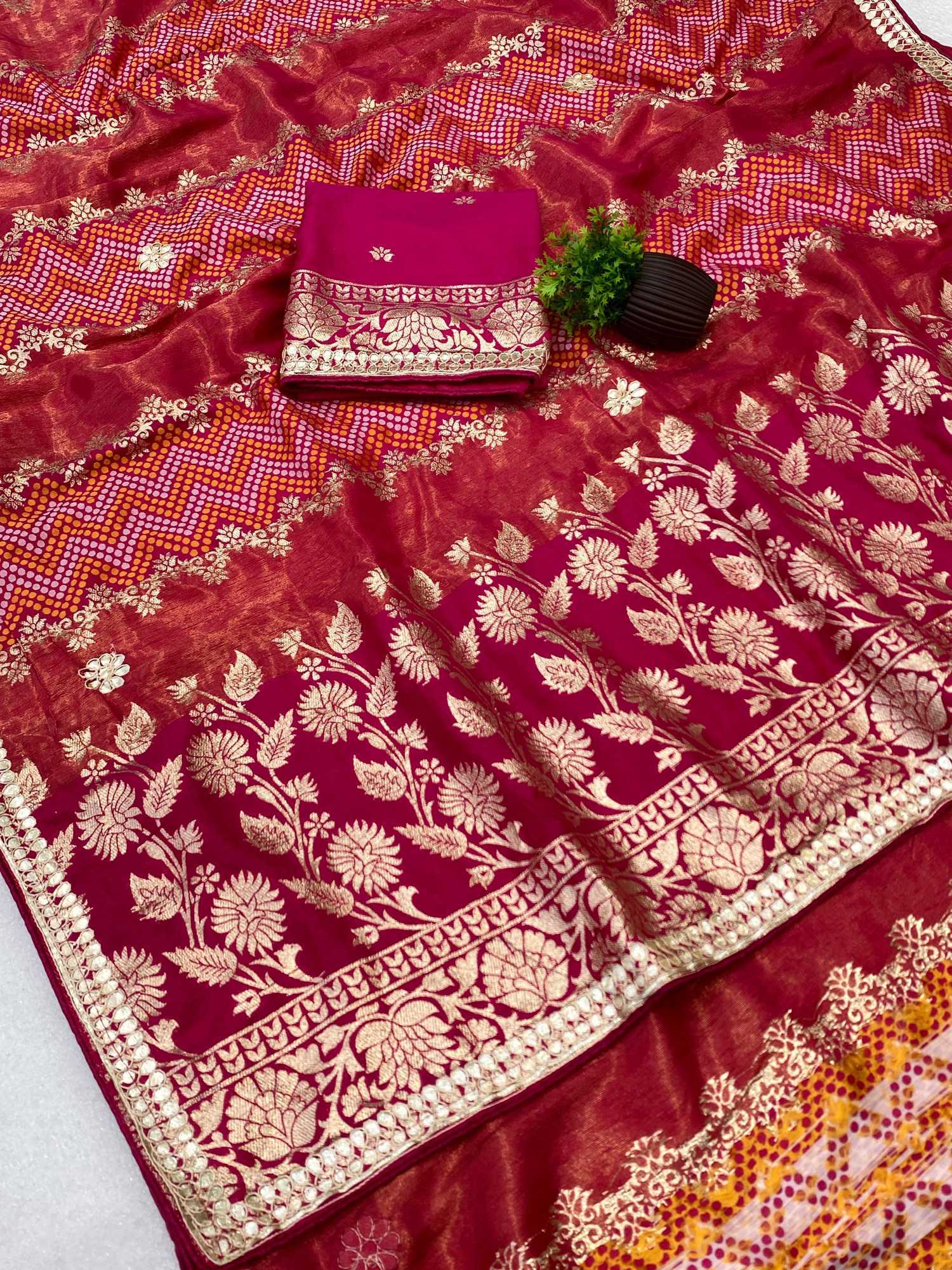 YNF Wholesale Gajji Silk Gajji Modal Sarees KESH649 patta pallu | Surat Manufacturer