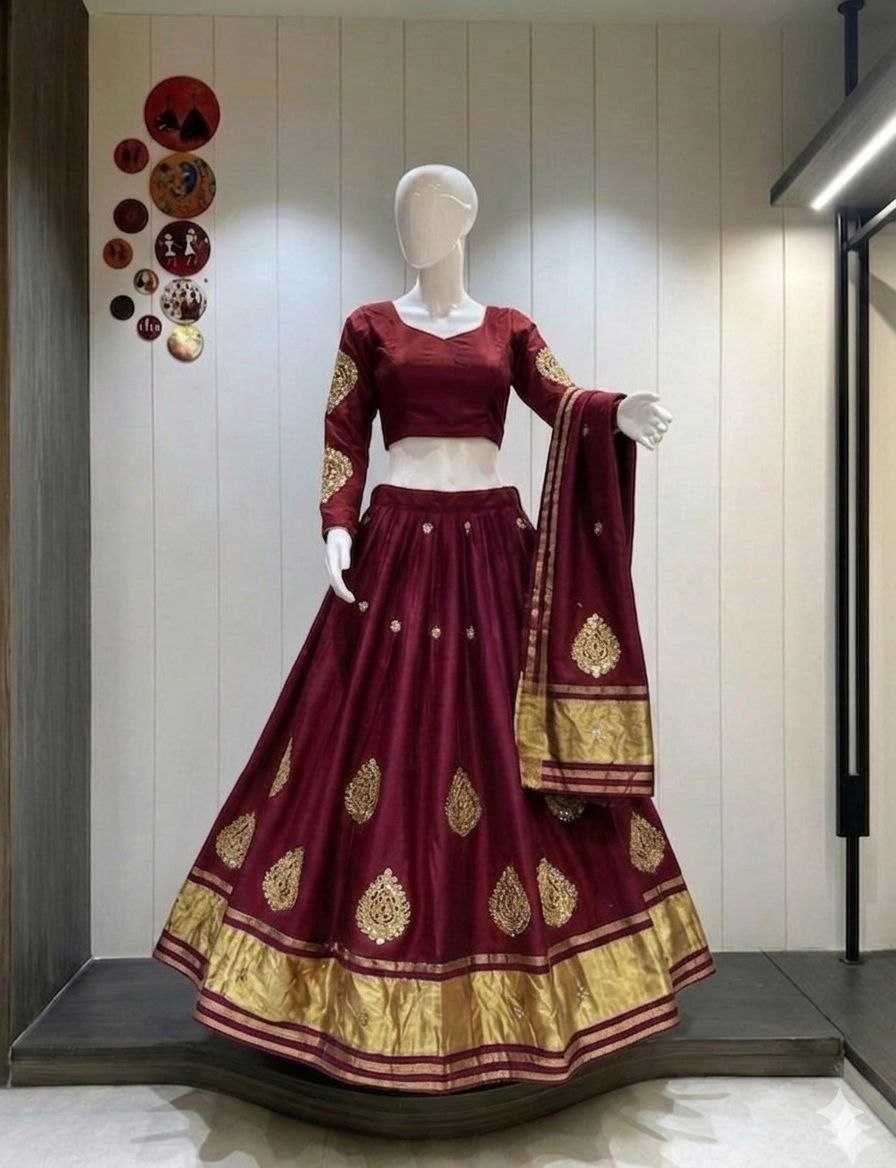 YNF Wholesale Gajji Silk Traditional Lehenga KESH711 sticker | Surat Manufacturer