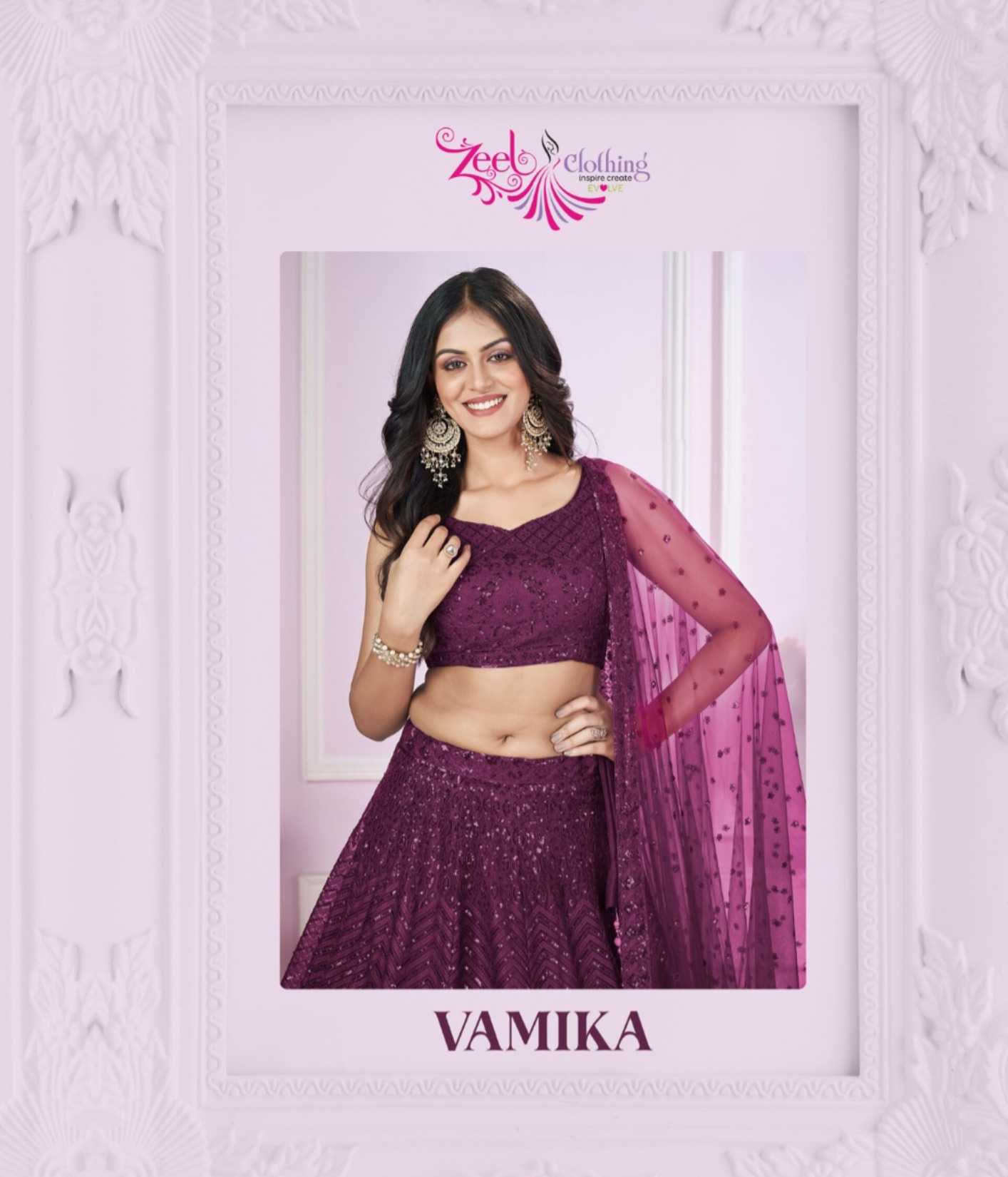 YNF Wholesale Georgette Embroidered Lehenga KESH113 Zeel Vamika | Surat Manufacturer
