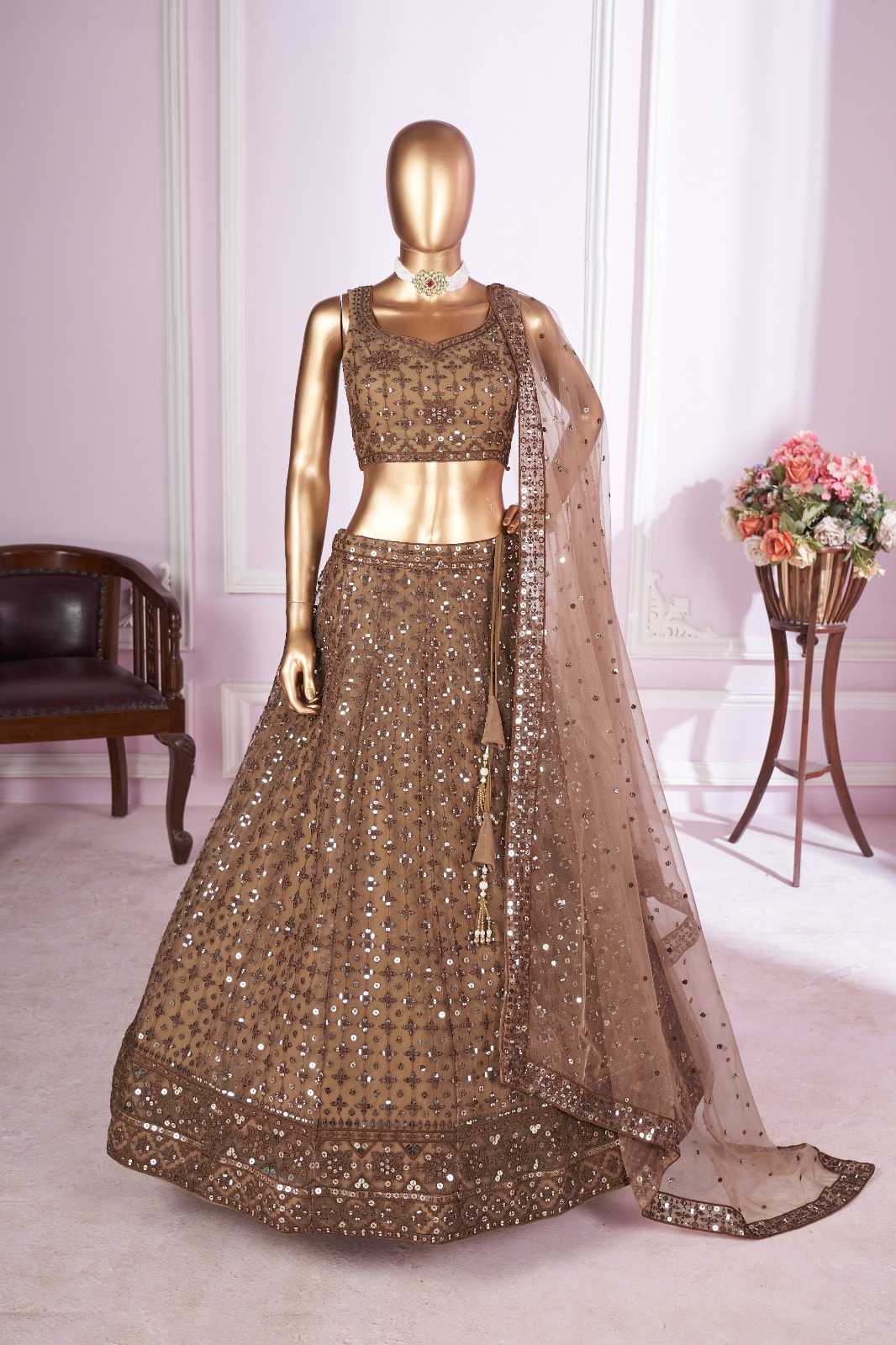 YNF Wholesale Georgette Embroidered Lehenga KESH113 Zeel Vamika | Surat Manufacturer