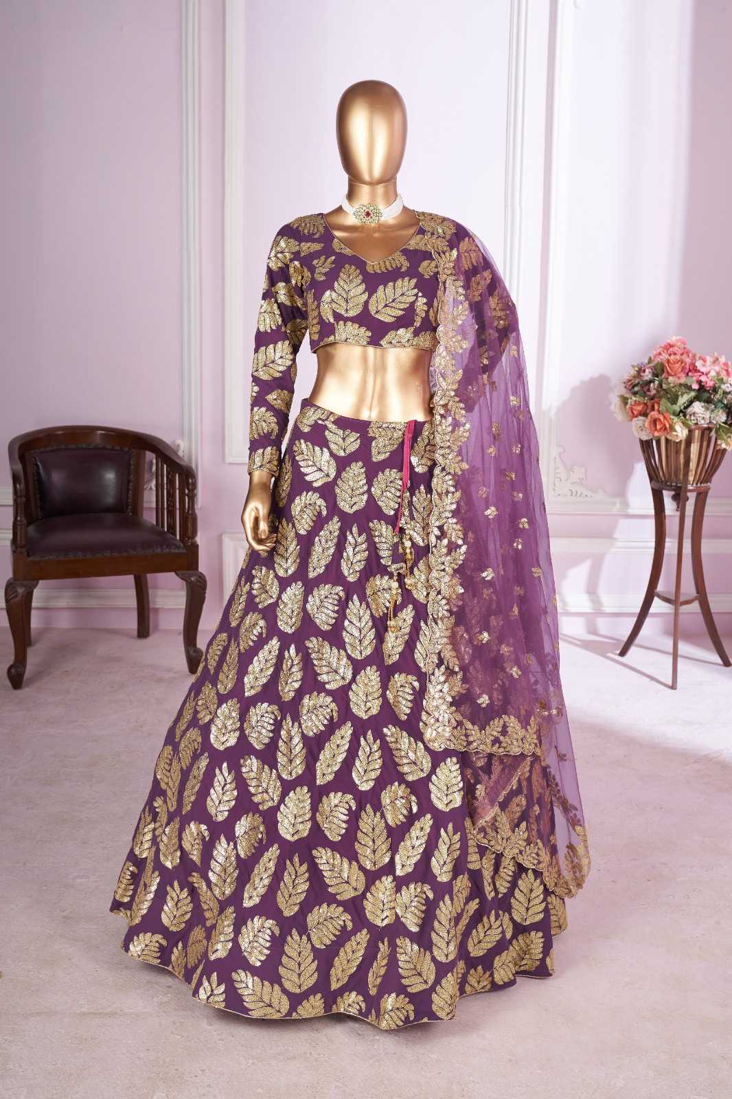 YNF Wholesale Georgette Embroidered Lehenga KESH113 Zeel Vamika | Surat Manufacturer