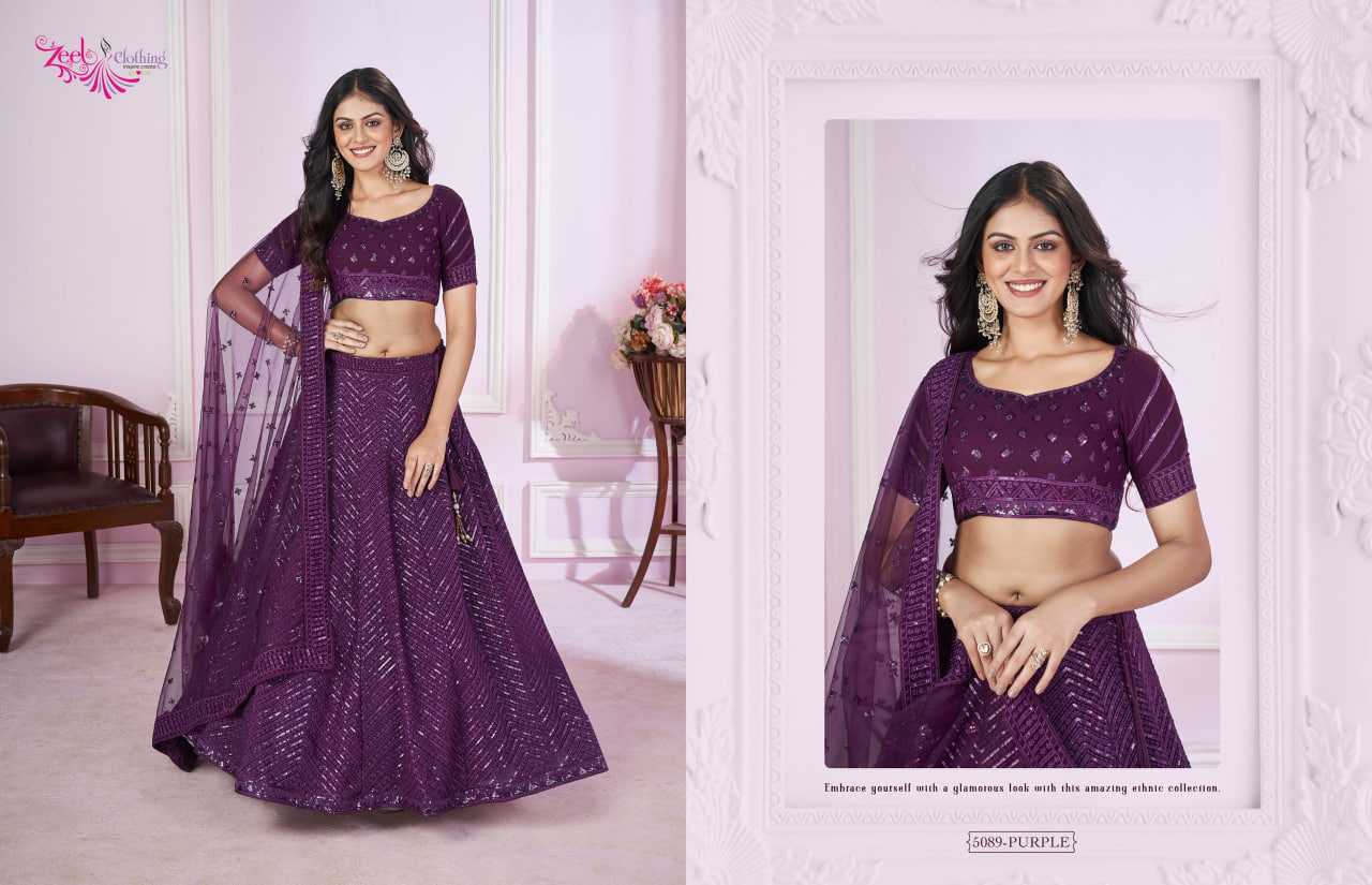 YNF Wholesale Georgette Embroidered Lehenga KESH113 Zeel Vamika | Surat Manufacturer