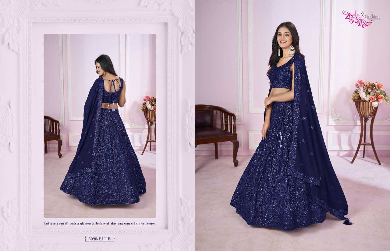 YNF Wholesale Georgette Embroidered Lehenga KESH113 Zeel Vamika | Surat Manufacturer