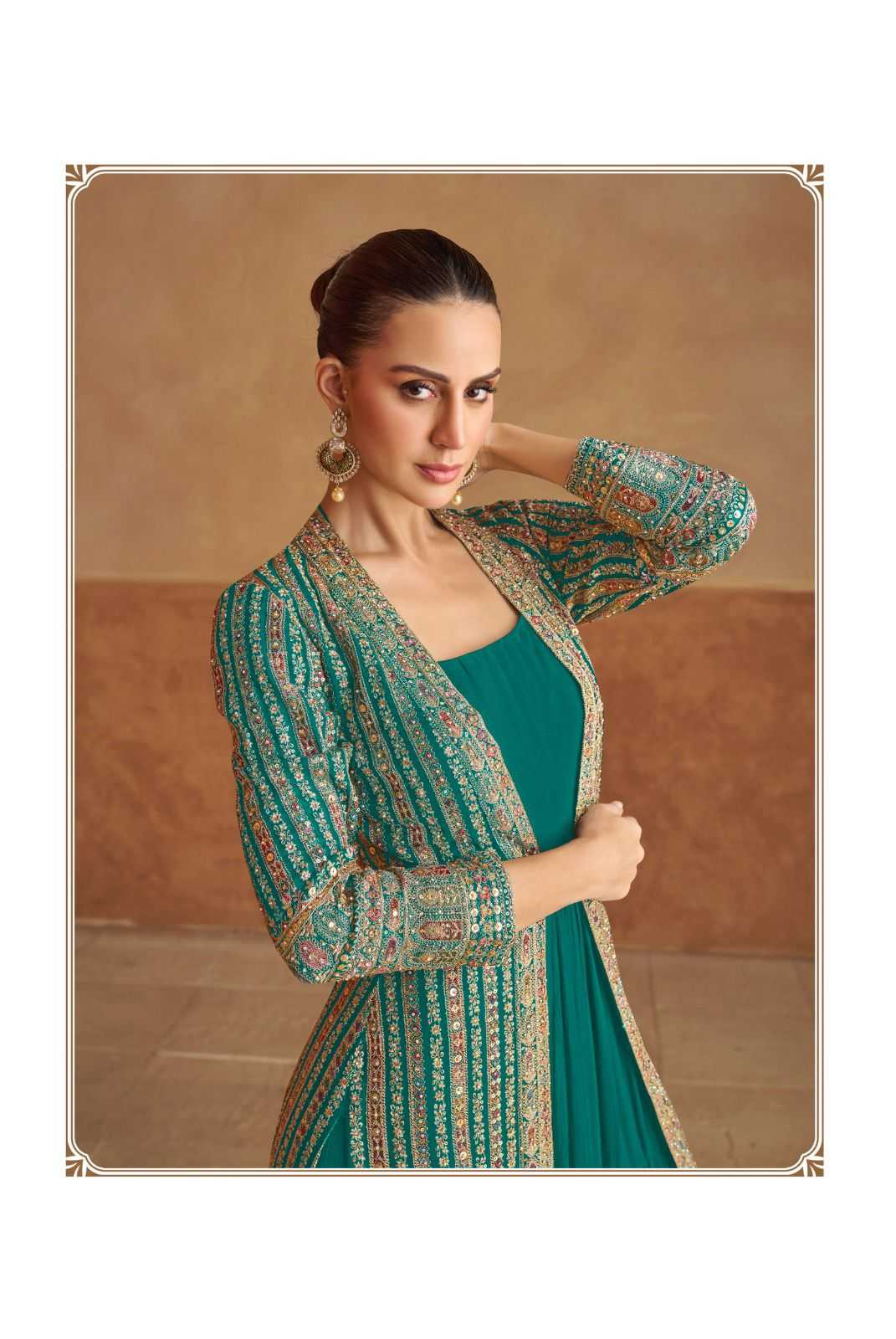YNF Wholesale Georgette Embroidery Gowns KESH142 Gulkayra NABIYA | Surat Manufacturer