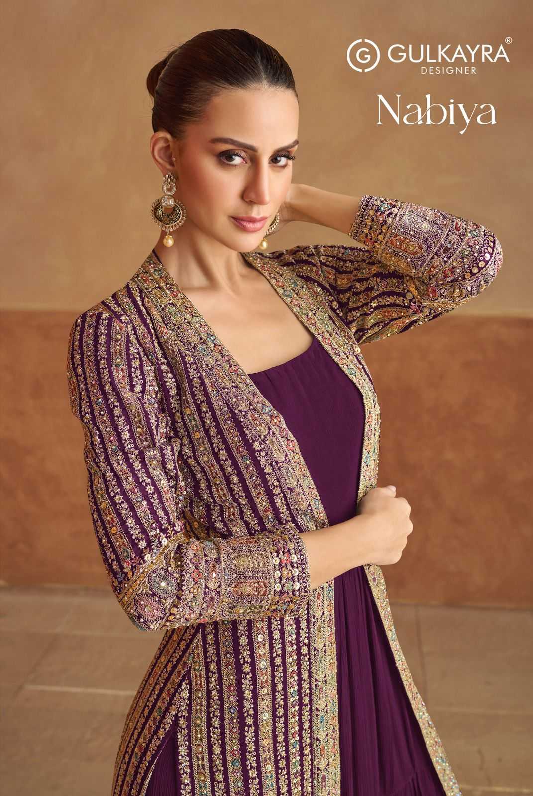 YNF Wholesale Georgette Embroidery Gowns KESH142 Gulkayra NABIYA | Surat Manufacturer