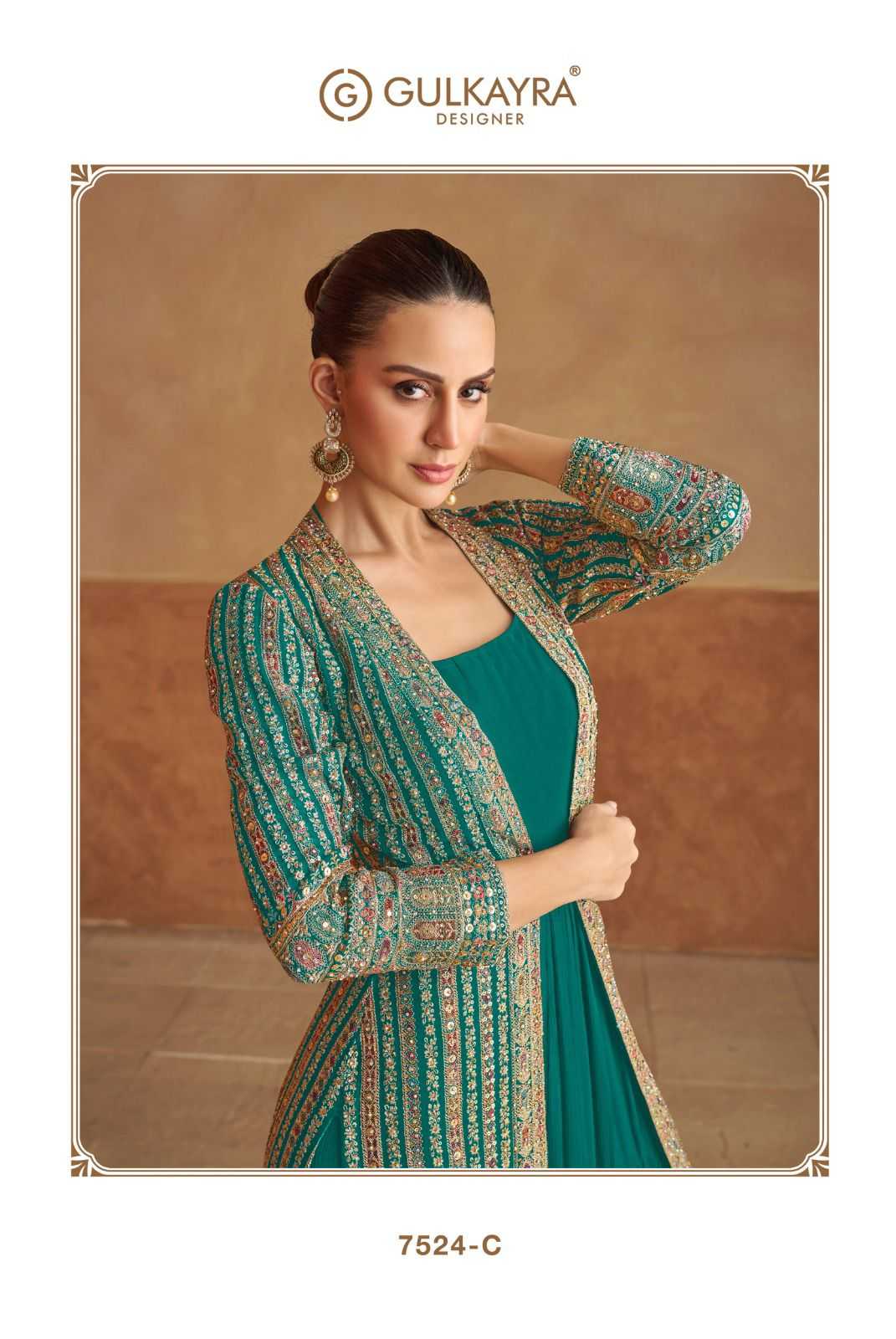 YNF Wholesale Georgette Embroidery Gowns KESH142 Gulkayra NABIYA | Surat Manufacturer