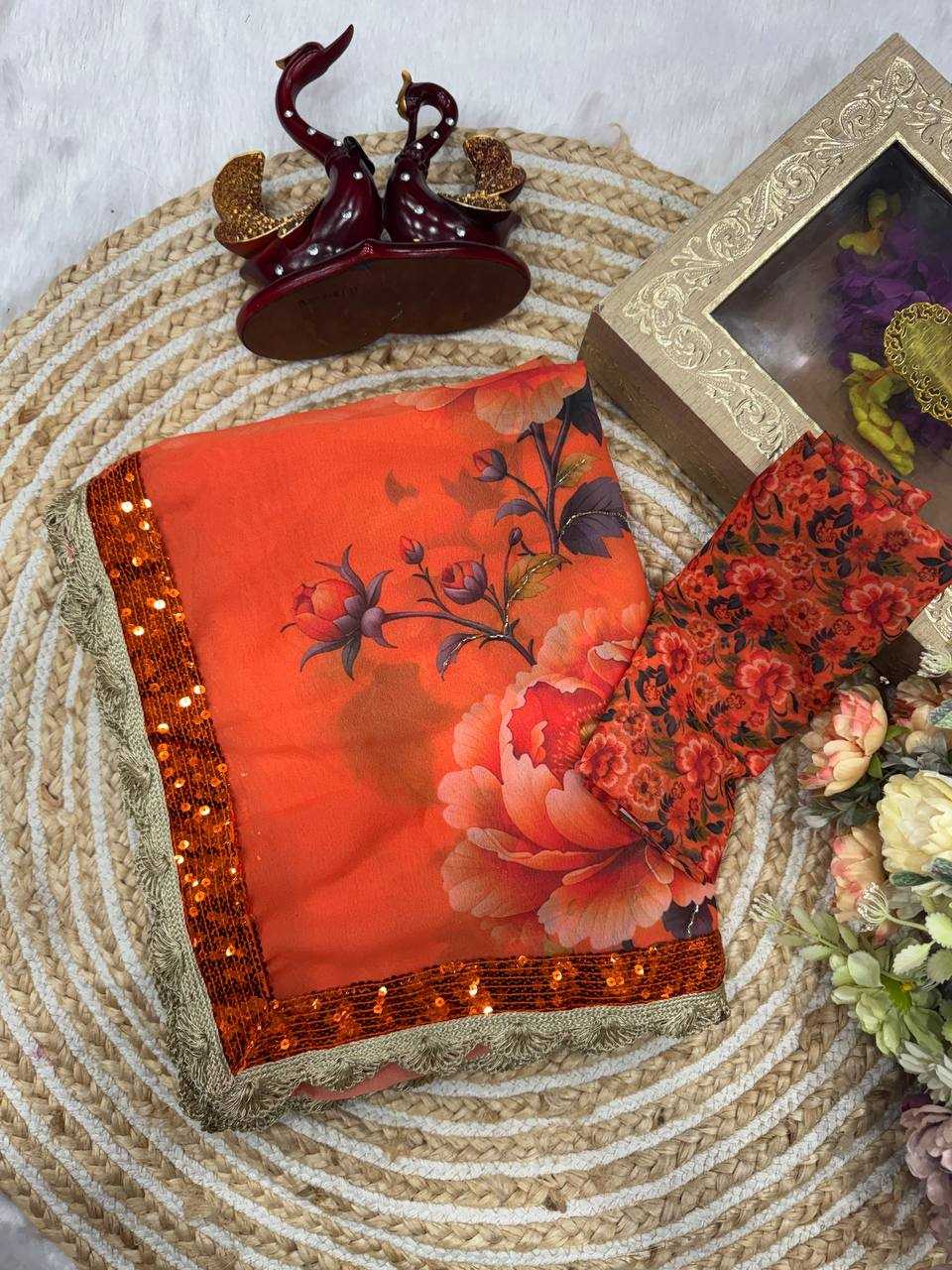 YNF Wholesale Georgette Fancy Sarees KESH151 5580 | Surat Manufacturer