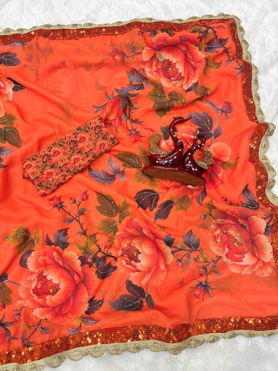 YNF Wholesale Georgette Fancy Sarees KESH151 5580 | Surat Manufacturer