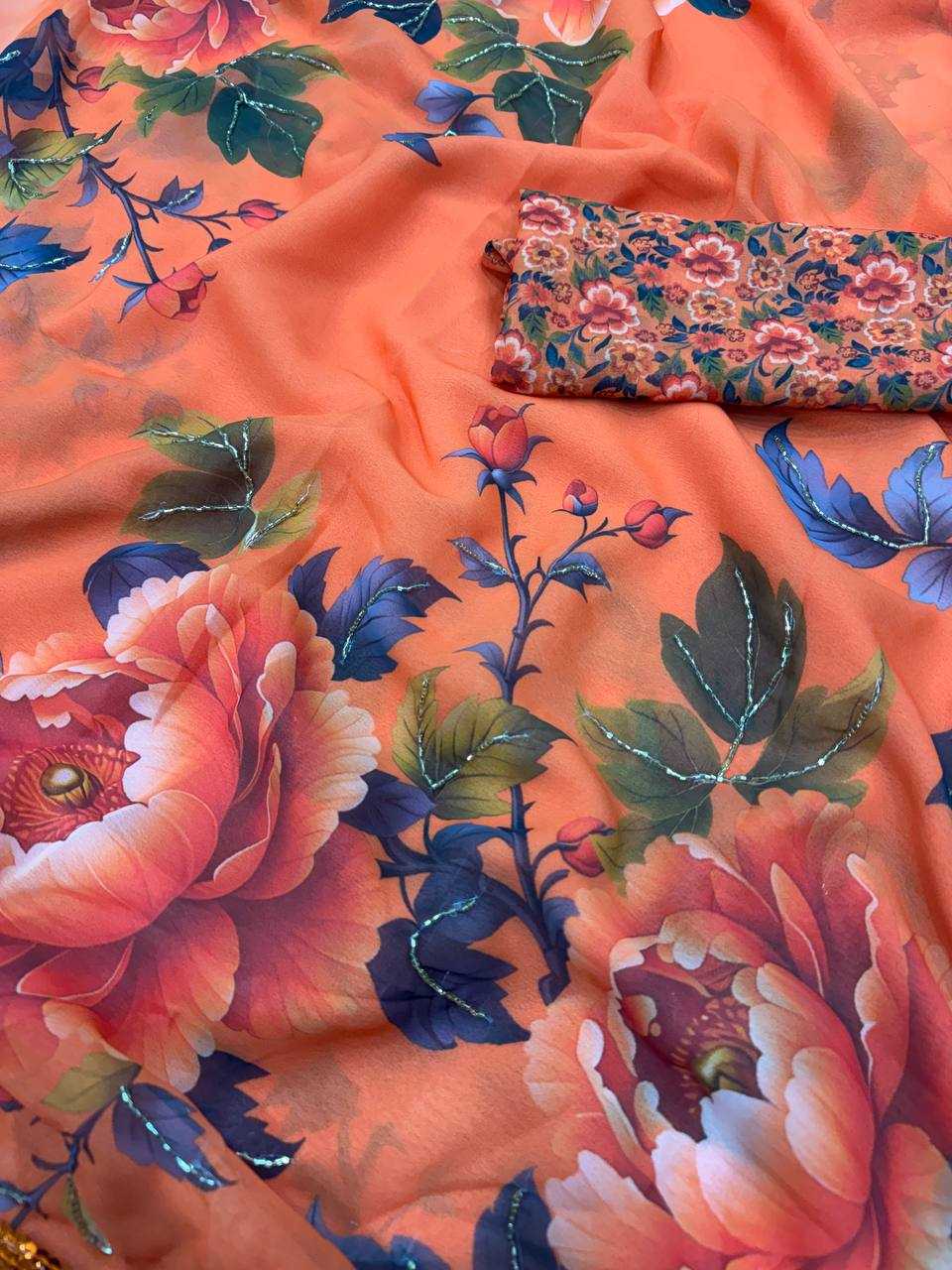 YNF Wholesale Georgette Fancy Sarees KESH151 5580 | Surat Manufacturer