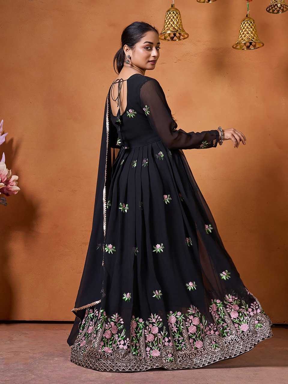 YNF Wholesale Georgette Anarkali Gown KESH334 Sarita | Surat Manufacturer