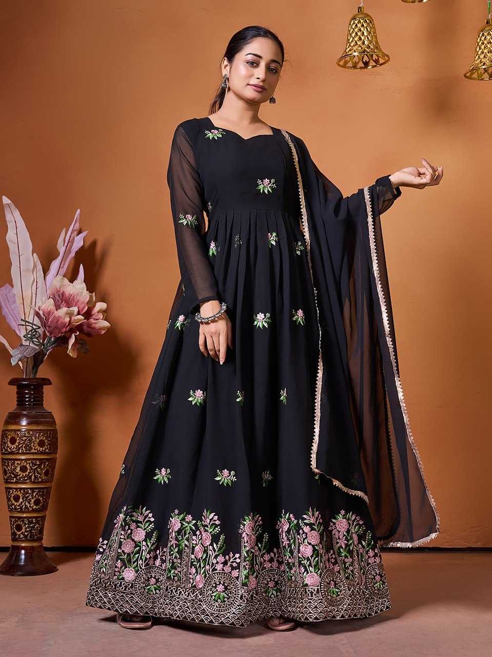 YNF Wholesale Georgette Anarkali Gown KESH334 Sarita | Surat Manufacturer