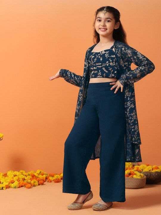 YNF Wholesale Georgette Kids Top & Pant KESH461 246 | Surat Manufacturer
