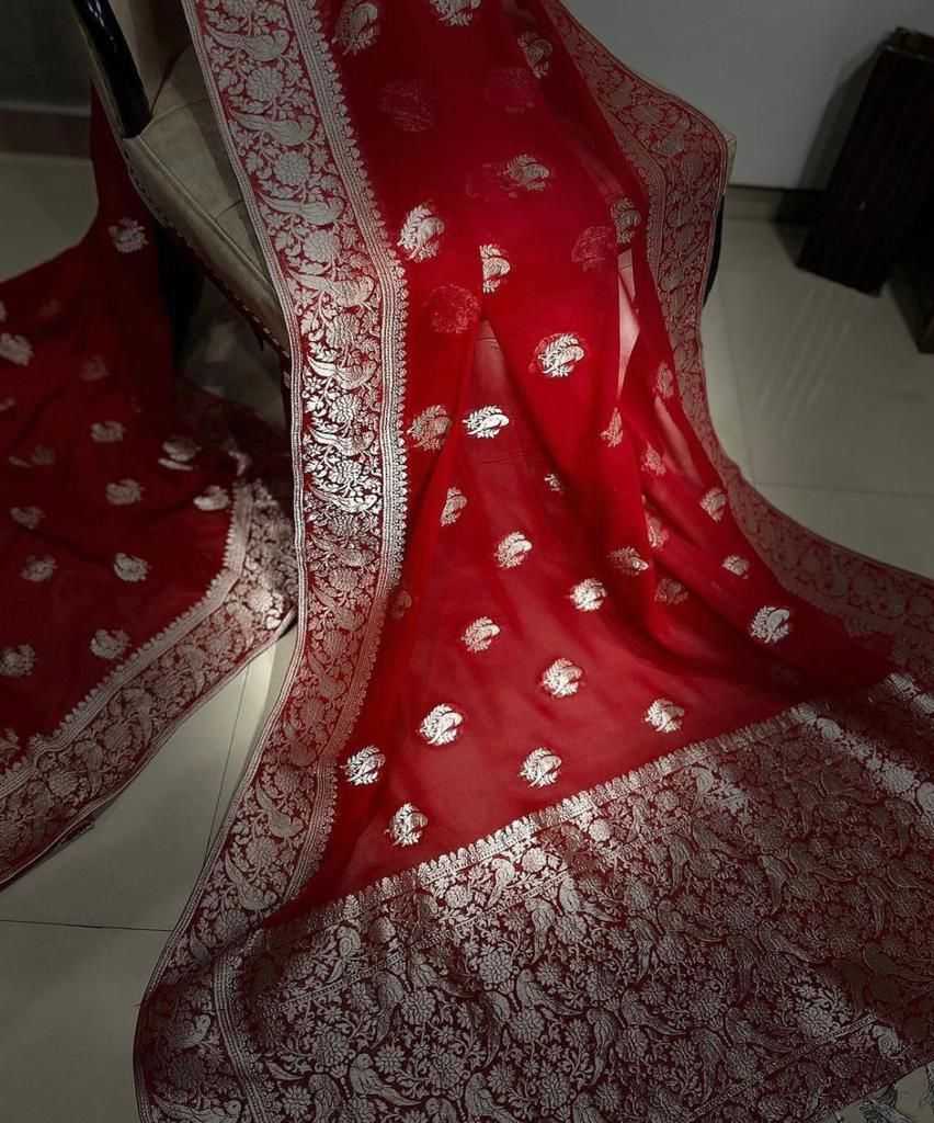 YNF Wholesale Georgette Party Wear Sarees KESH484 026 | Surat Manufacturer