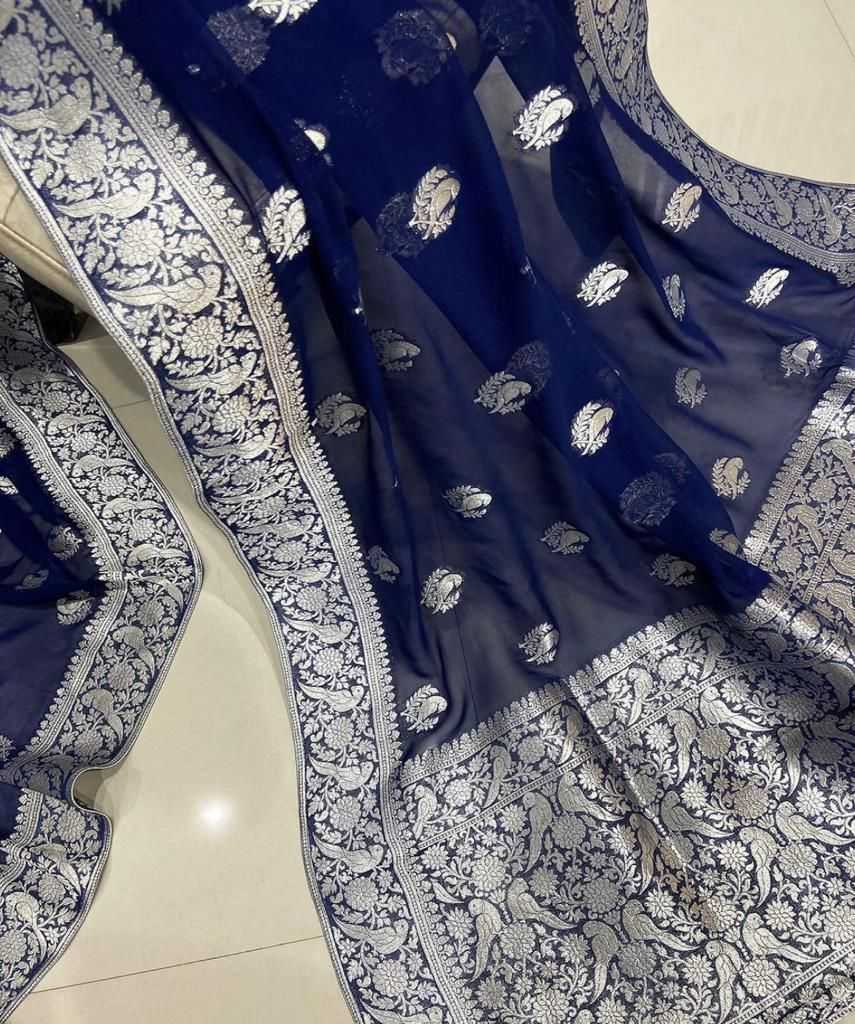 YNF Wholesale Georgette Party Wear Sarees KESH484 026 | Surat Manufacturer