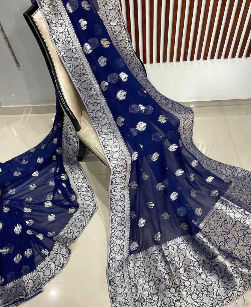 YNF Wholesale Georgette Party Wear Sarees KESH484 026 | Surat Manufacturer