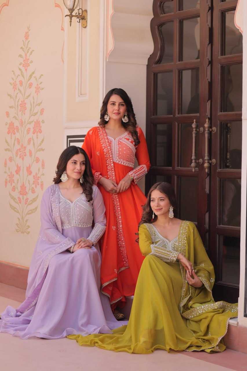 YNF Wholesale Georgette Fancy Gowns KESH491 9313 | Surat Manufacturer