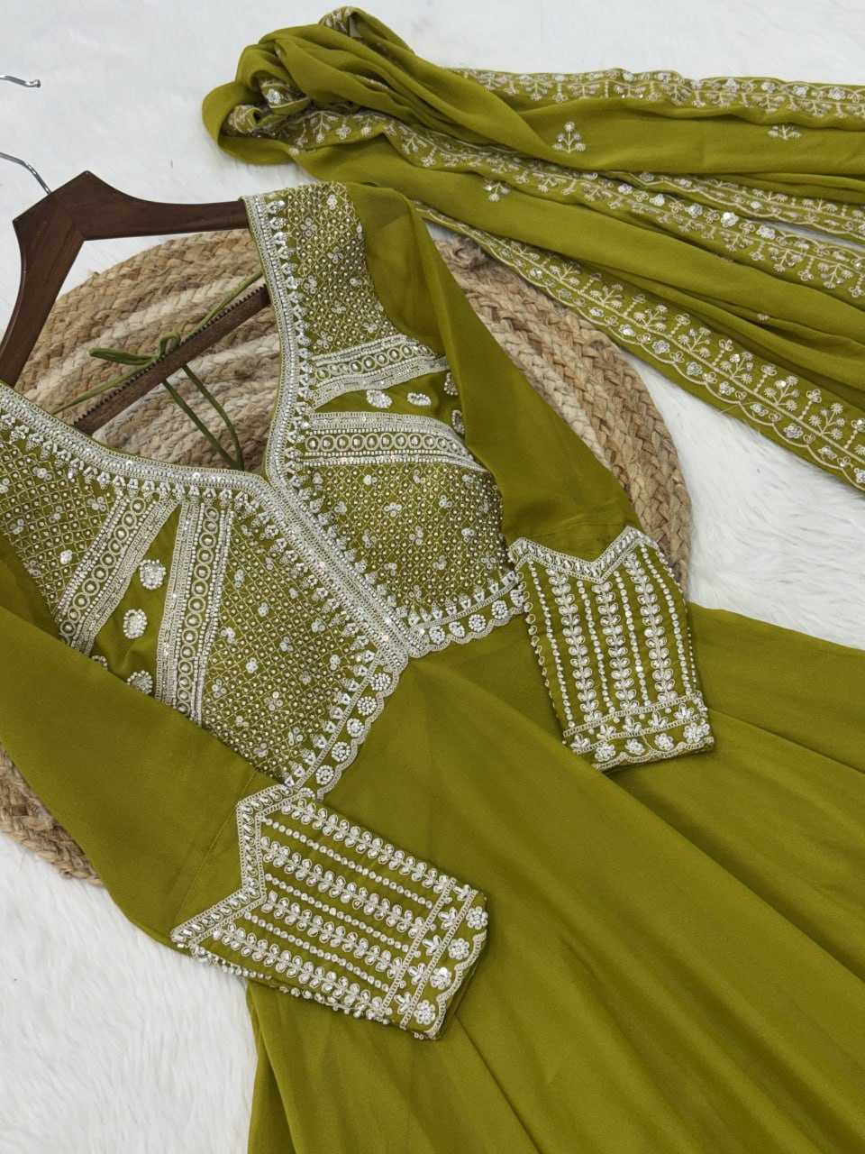 YNF Wholesale Georgette Fancy Gowns KESH491 9313 | Surat Manufacturer