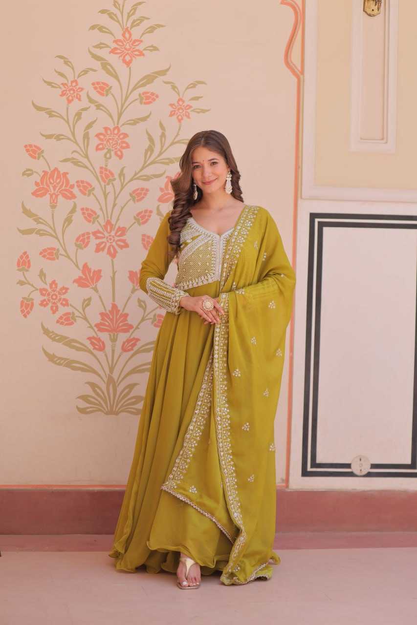 YNF Wholesale Georgette Fancy Gowns KESH491 9313 | Surat Manufacturer