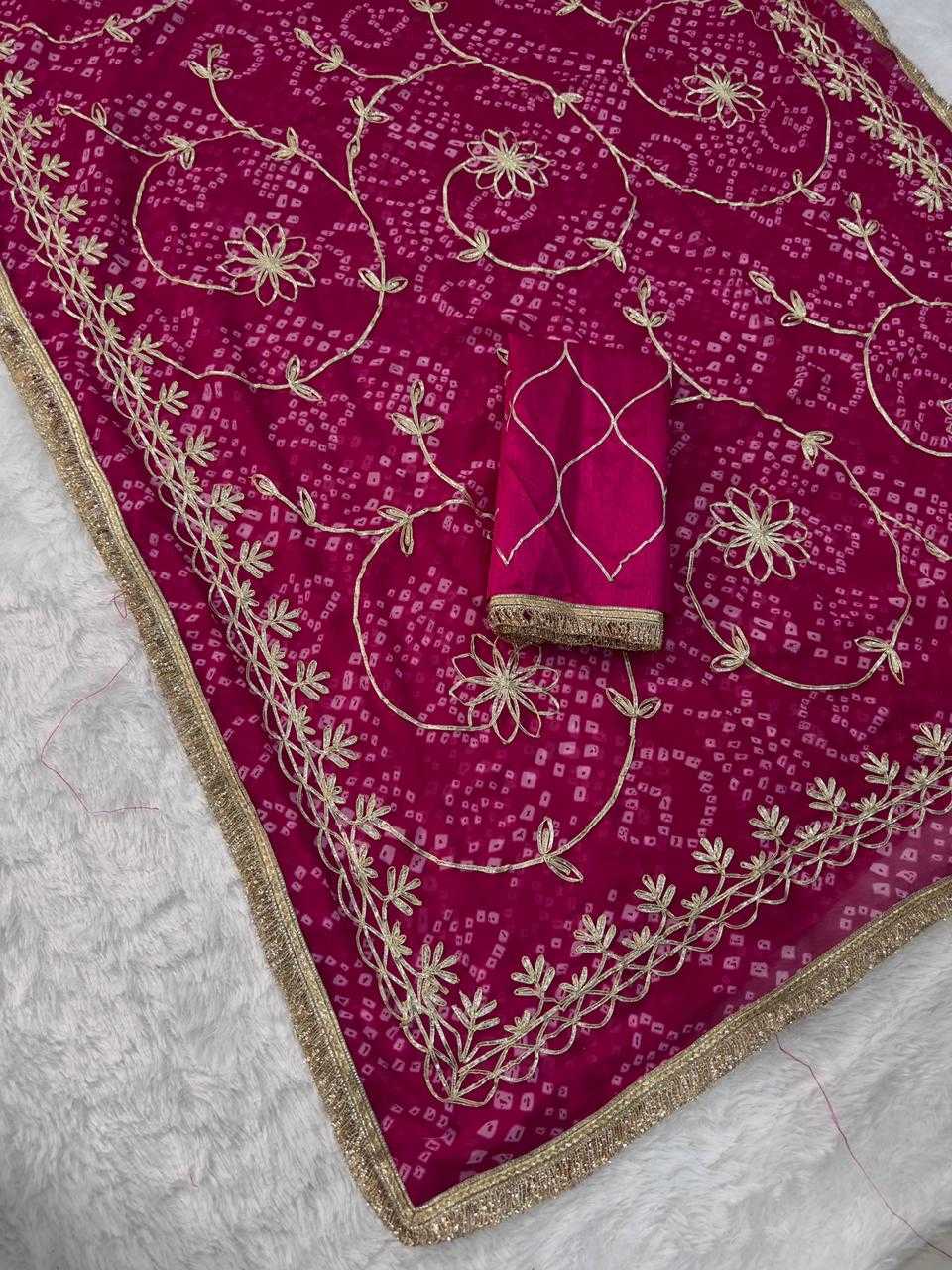 YNF Wholesale Georgette Embroidered Sarees KESH511 1086 | Surat Manufacturer