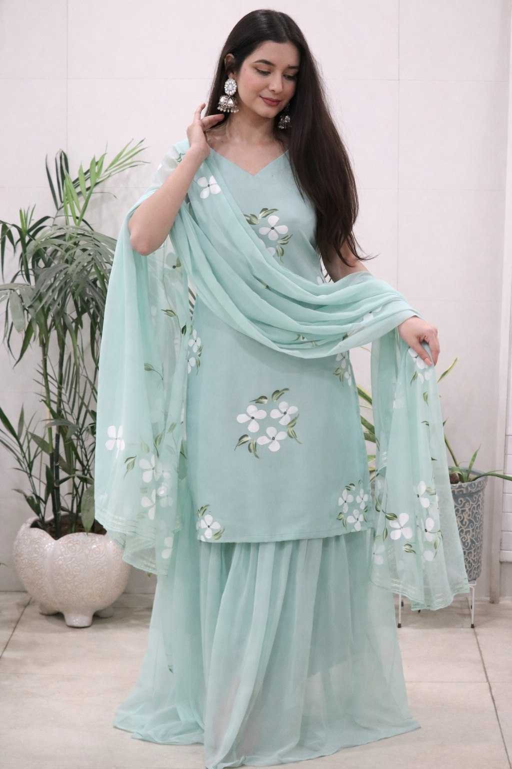 YNF Wholesale Georgette Designer Kurtis KESH522 119 | Surat Manufacturer
