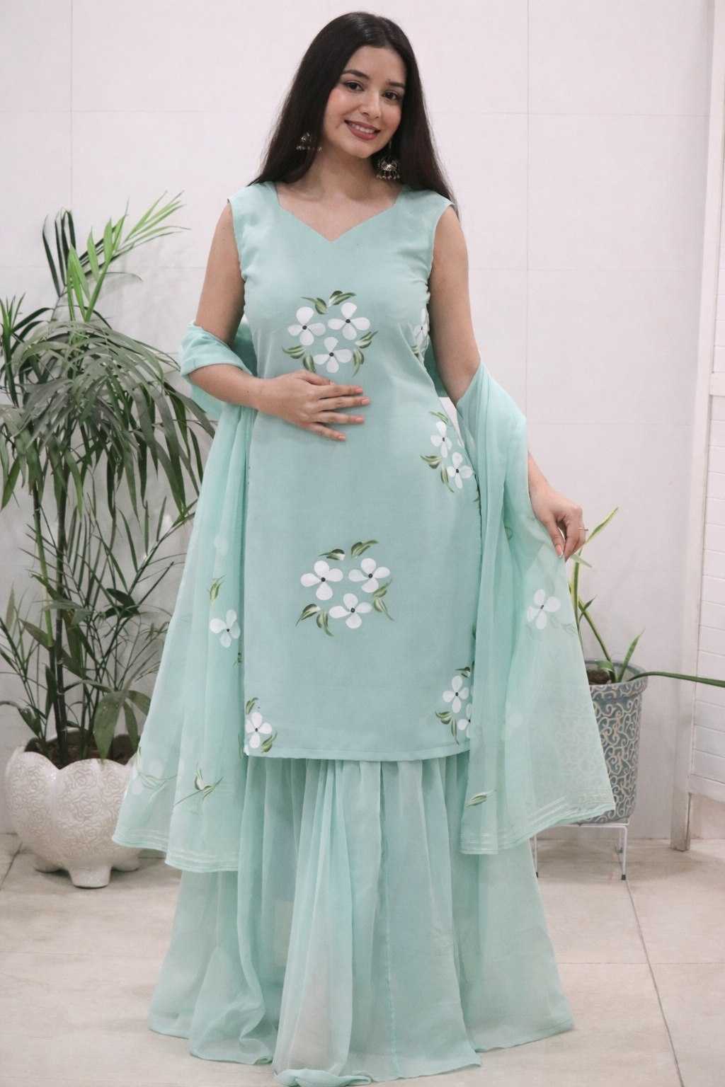 YNF Wholesale Georgette Designer Kurtis KESH522 119 | Surat Manufacturer