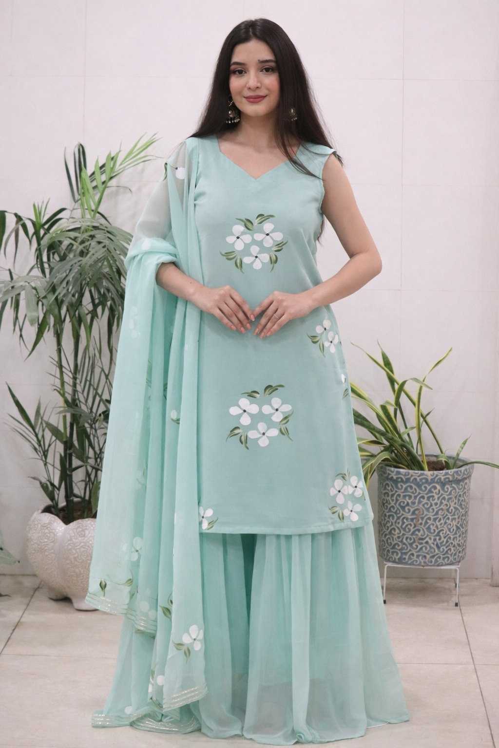YNF Wholesale Georgette Designer Kurtis KESH522 119 | Surat Manufacturer