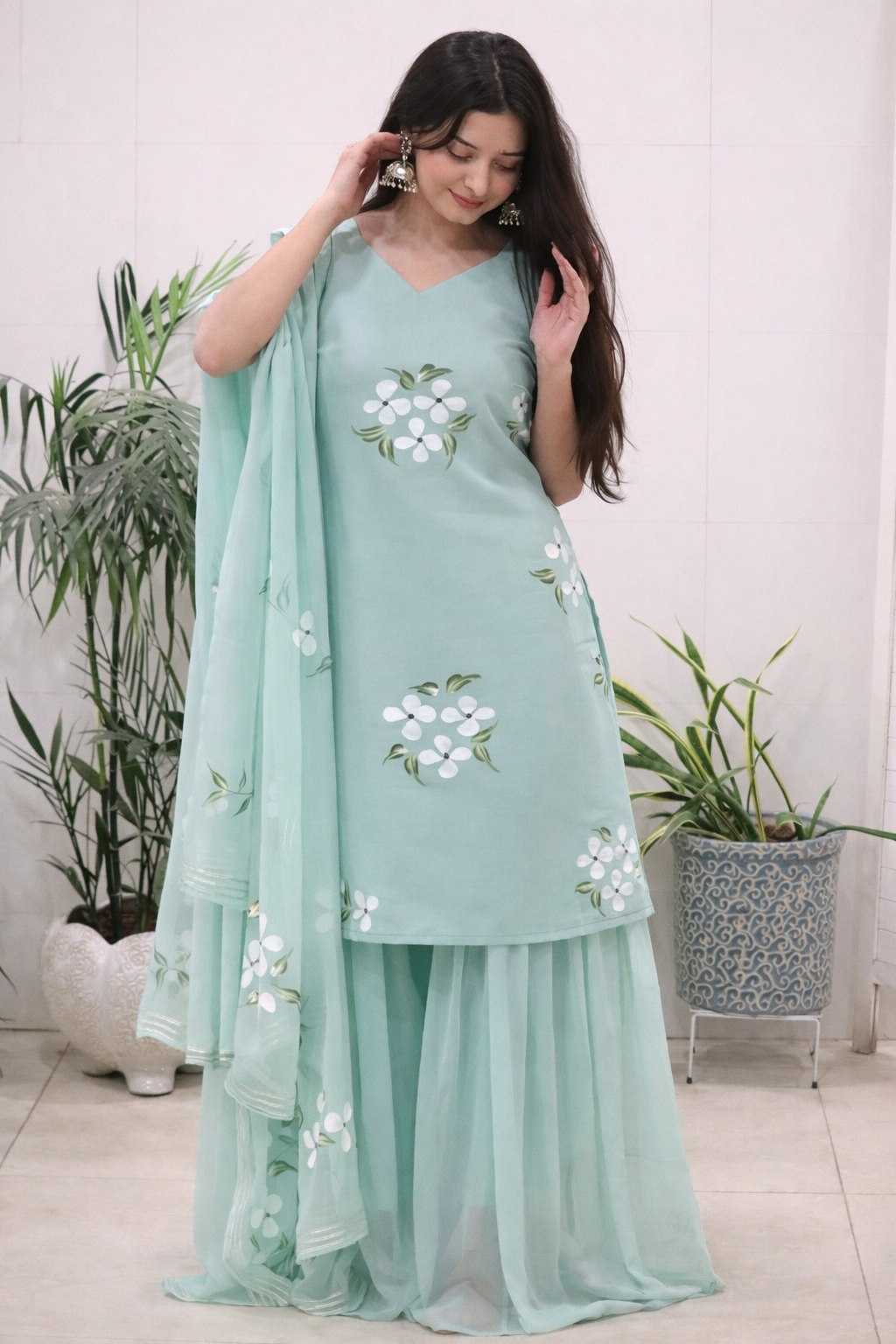 YNF Wholesale Georgette Designer Kurtis KESH522 119 | Surat Manufacturer