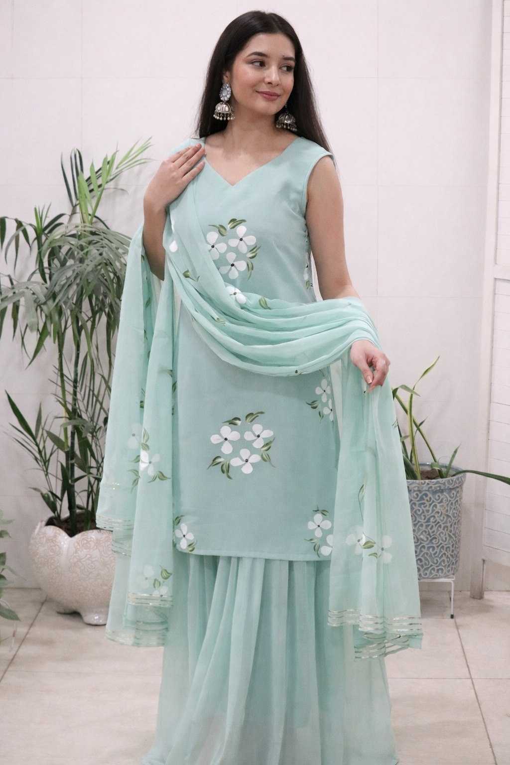 YNF Wholesale Georgette Designer Kurtis KESH522 119 | Surat Manufacturer