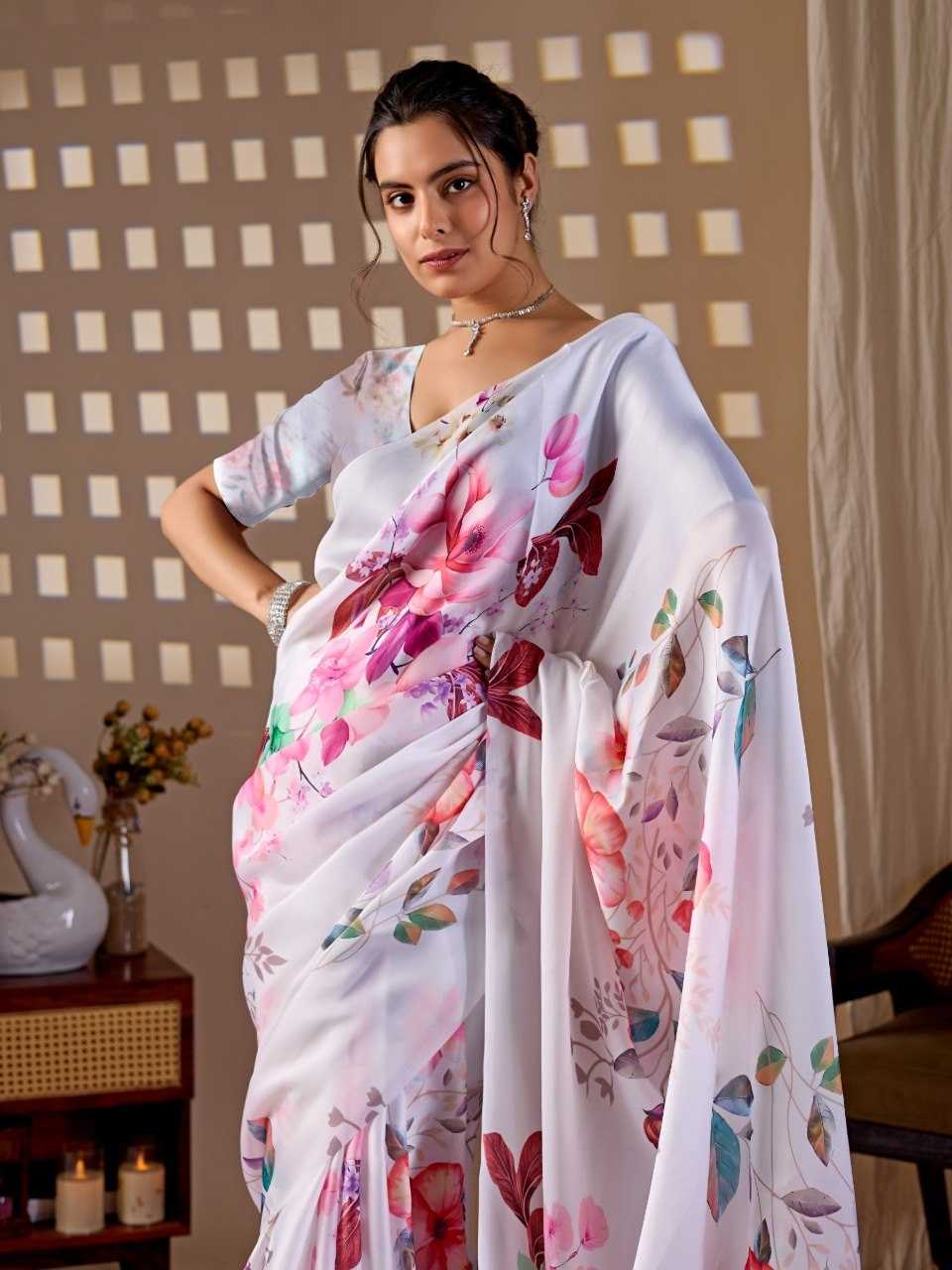 YNF Wholesale Georgette Fancy Sarees KESH522 AB:- 2022 | Surat Manufacturer
