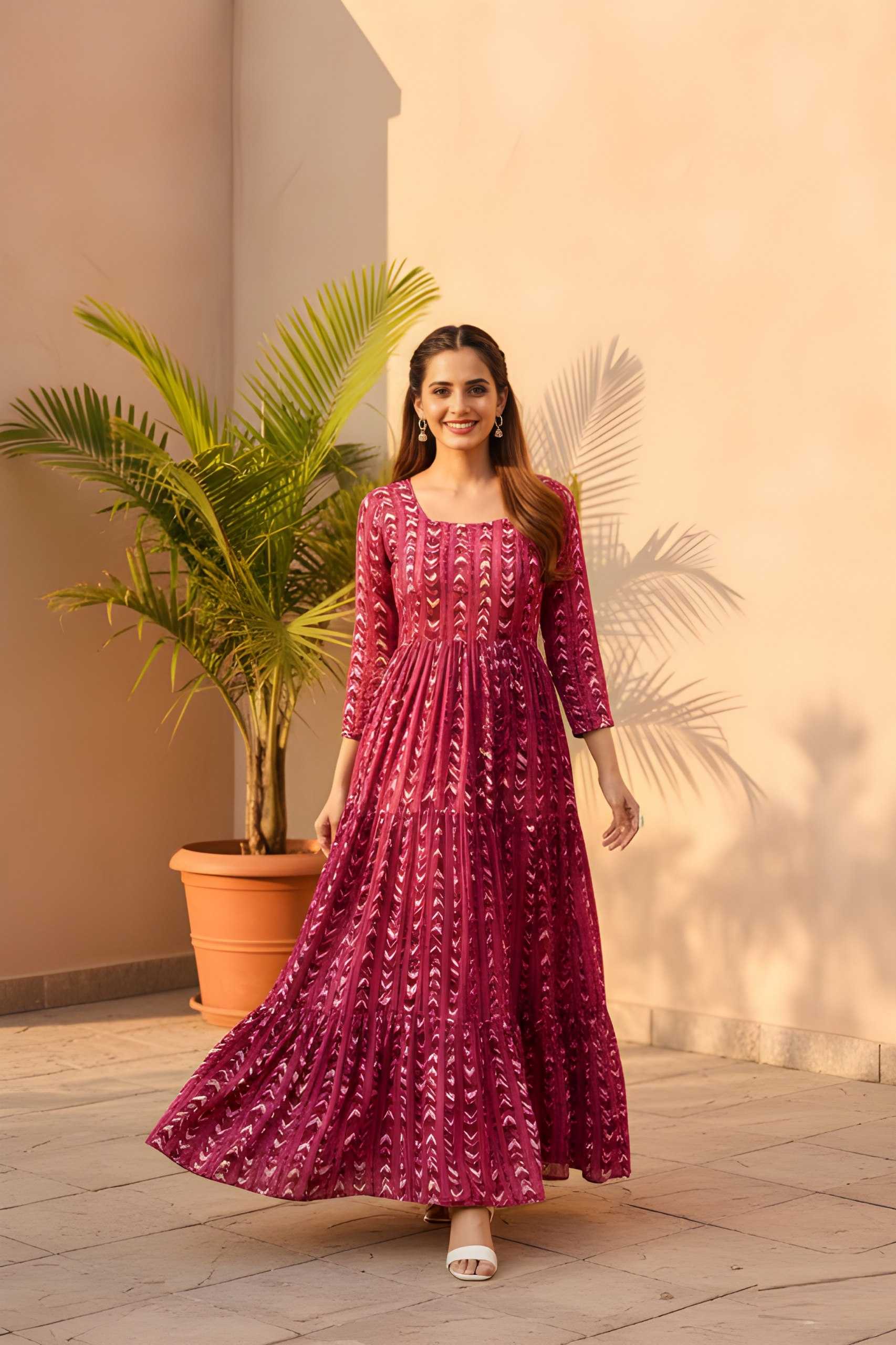 YNF Wholesale Georgette Ethnic Dresses KESH559 306 | Surat Manufacturer