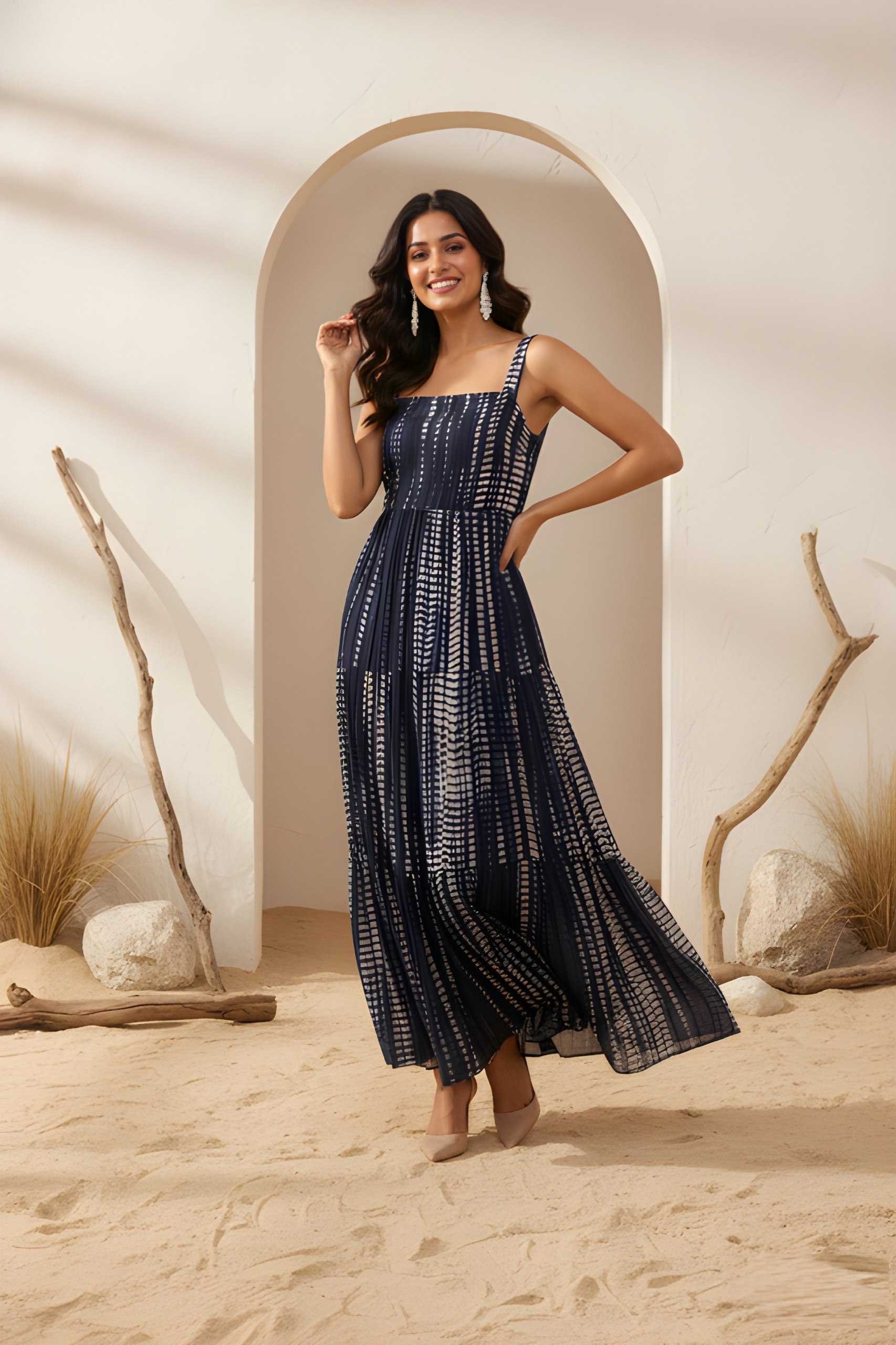 YNF Wholesale Georgette Printed Dresses KESH559 360 | Surat Manufacturer