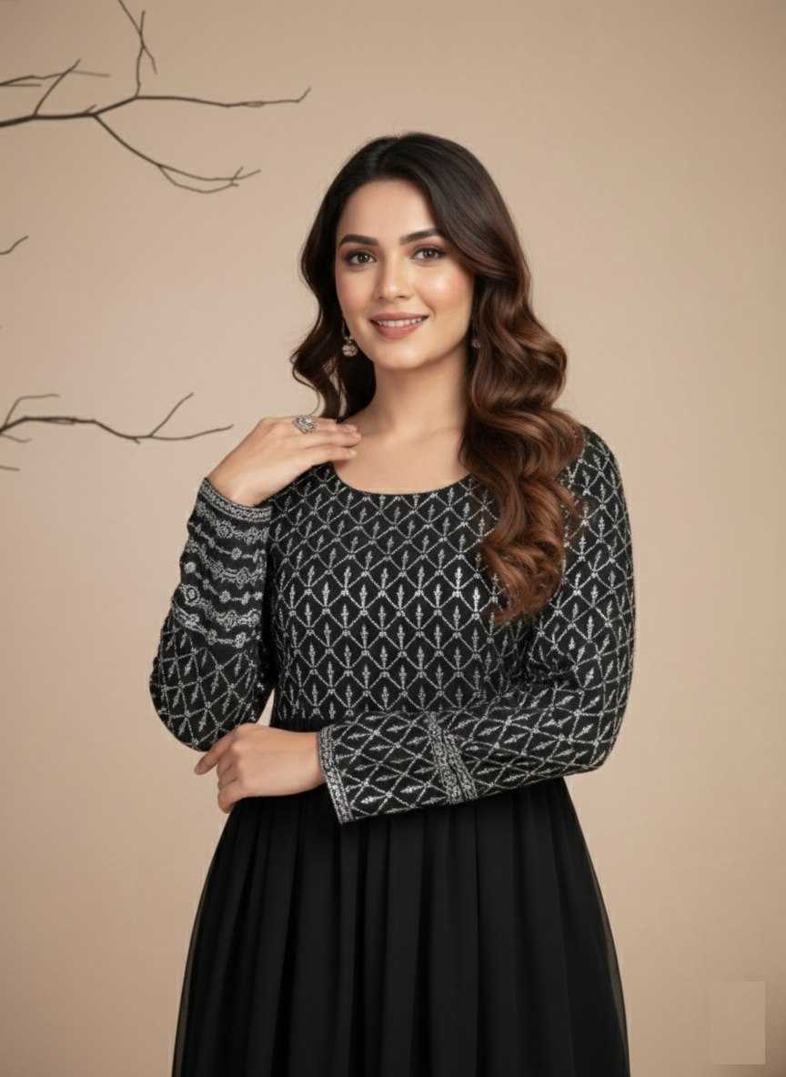 YNF Wholesale Georgette Anarkali Gown KESH559 385 | Surat Manufacturer