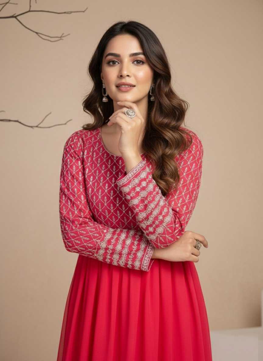 YNF Wholesale Georgette Anarkali Gown KESH559 385 | Surat Manufacturer