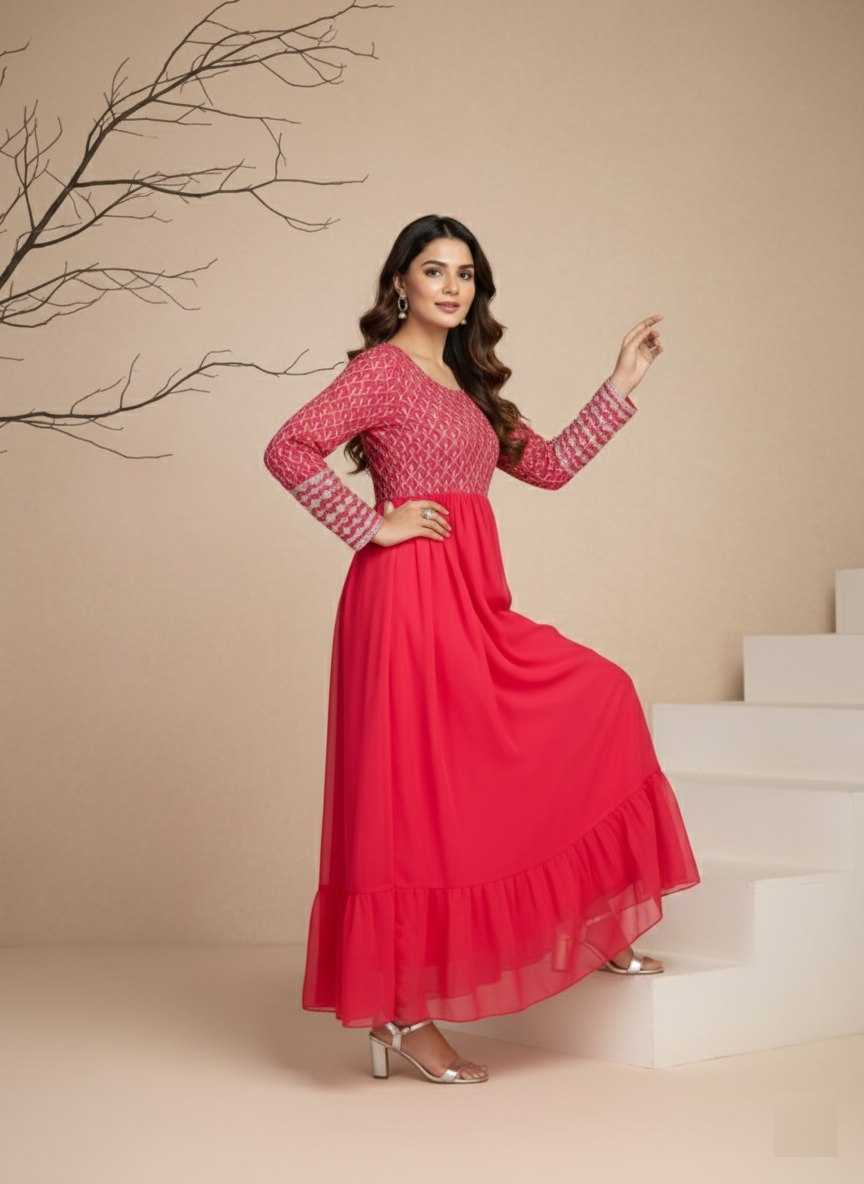 YNF Wholesale Georgette Anarkali Gown KESH559 385 | Surat Manufacturer