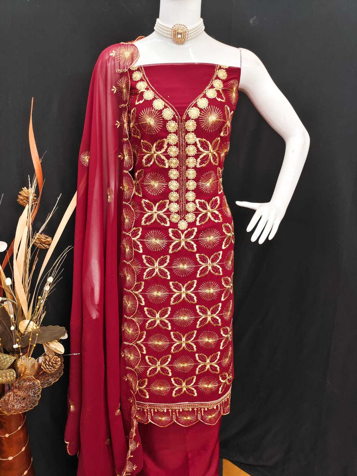 YNF Wholesale Georgette Unstitched Suits KESH648 1527 | Surat Manufacturer