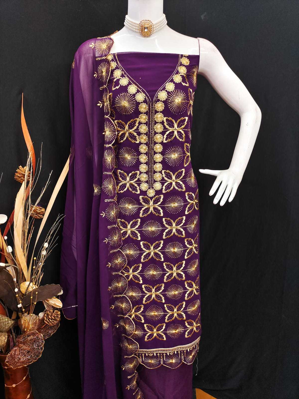 YNF Wholesale Georgette Unstitched Suits KESH648 1527 | Surat Manufacturer