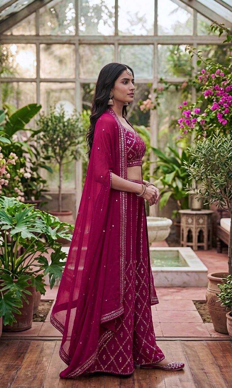 YNF Wholesale Georgette Indo Western Dresses RIN213 278 | Surat Manufacturer