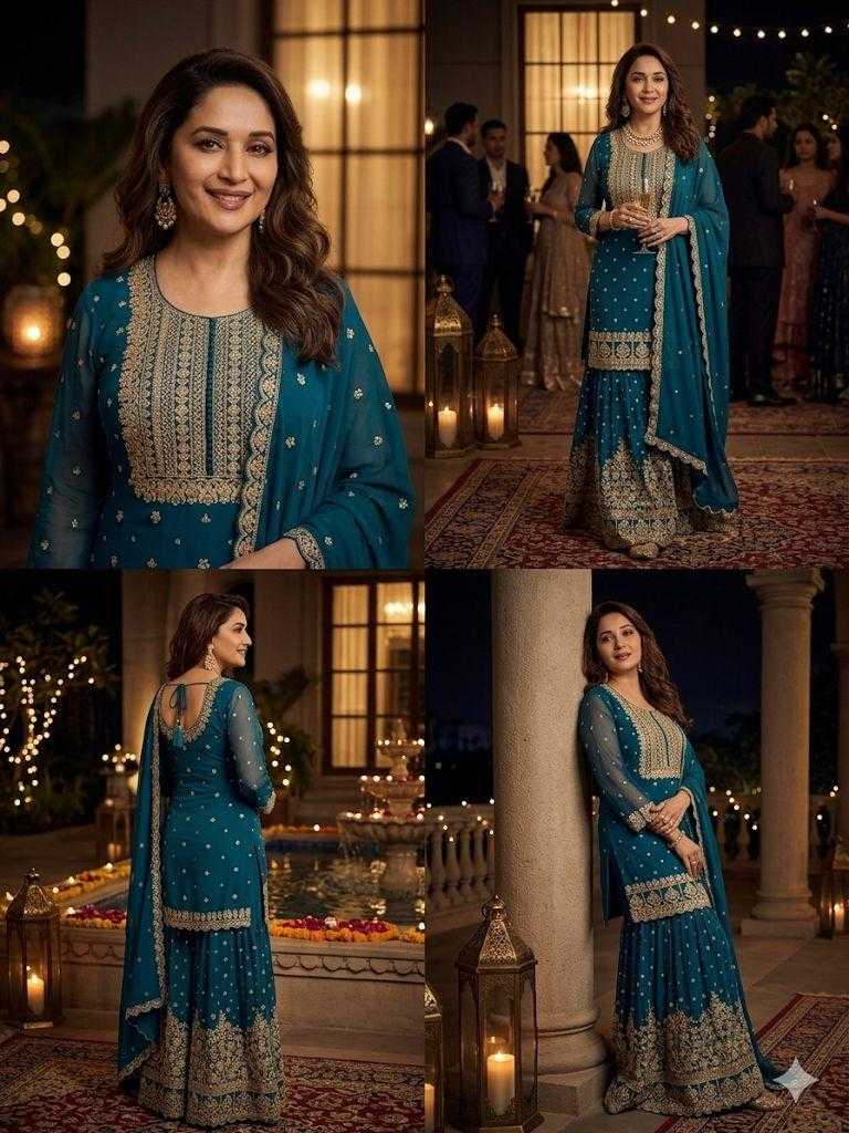 YNF Wholesale Georgette Madhuri Dixit Collections RIN230 Aishwarya | Surat Manufacturer