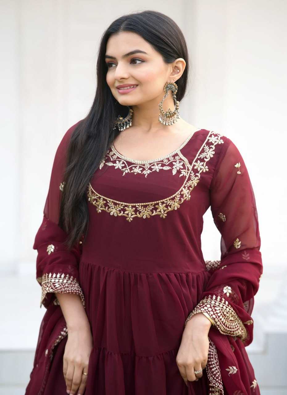 YNF Wholesale Georgette Georgette Gown RIN232 22 | Surat Manufacturer