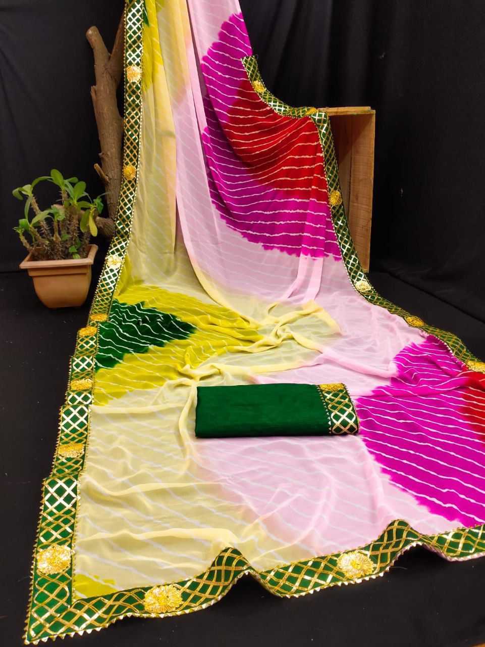 YNF Wholesale Georgette Ladies Sarees RIN102 | Surat Manufacturer
