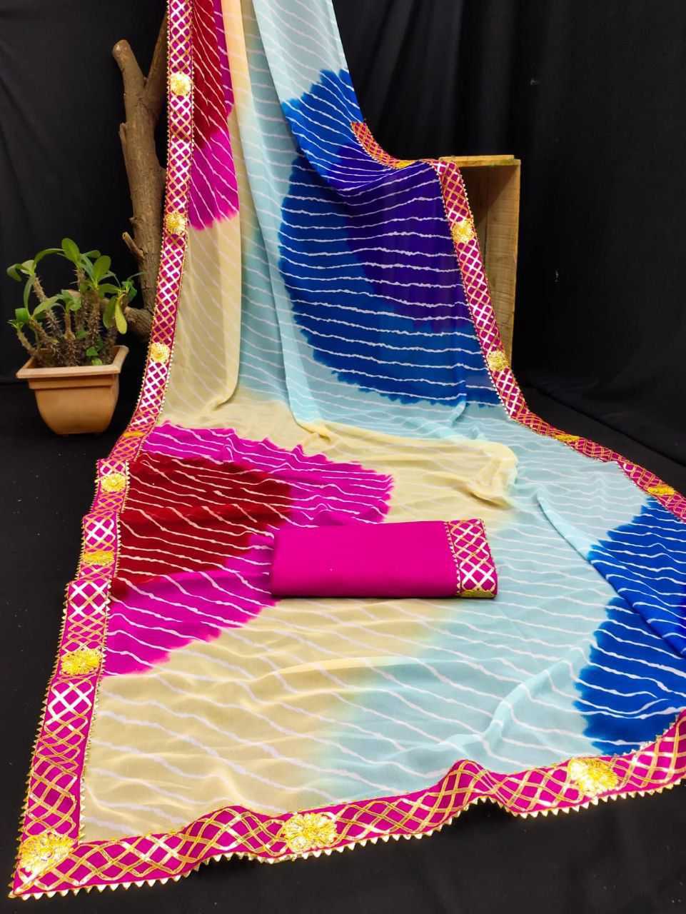 YNF Wholesale Georgette Ladies Sarees RIN102 | Surat Manufacturer