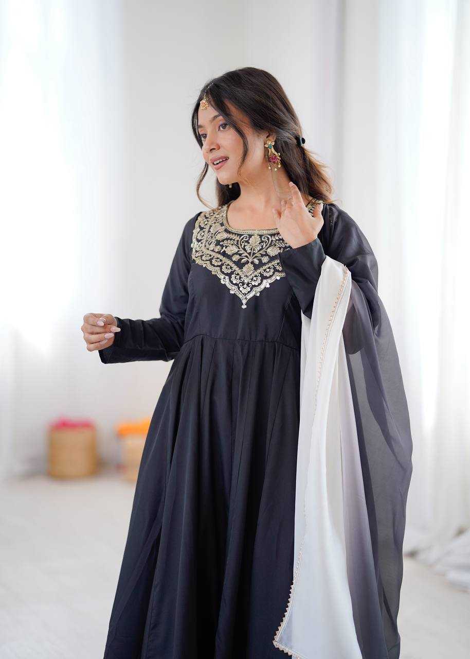 YNF Wholesale Heavy Crepe Printed Gowns KESH617 26 | Surat Manufacturer