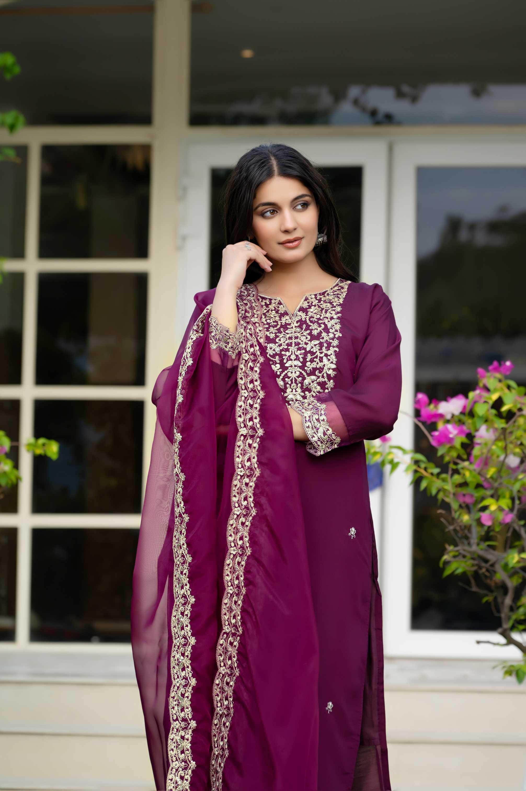 YNF Wholesale Heavy Roman Silk Embroidery Suits KESH422 1003 | Surat Manufacturer