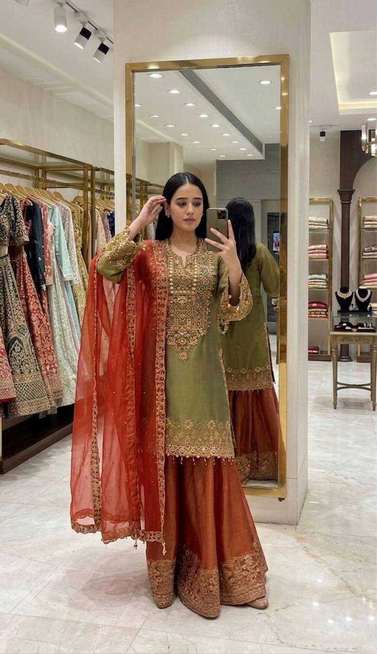 YNF Wholesale Heavy Roman Silk Sharara Salwar Suits KESH499 539 | Surat Manufacturer